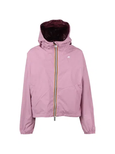 K-way Laurette Double Hooded Jacket In Pattern