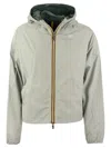 K-way Laurette Plus.2 Reversible Hooded Jacket In Green