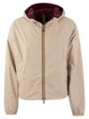 K-WAY K WAY LAURETTE PLUS REVERSIBLE HOODED JACKET