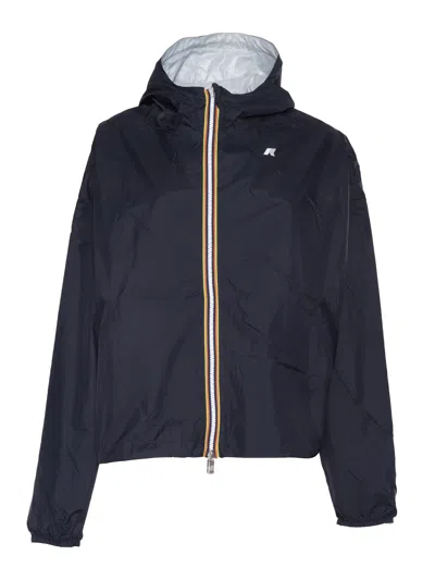 K-way Laurette Plus.2 Double Short Down Jacket In Blue
