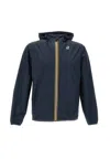 K-way K Way Le Vrai Claude 3.0 Warm Black Waterproof Jacket In Blue Depht