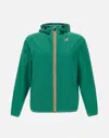 K-WAY K WAY LE VRAI 3.0 CLAUDE EMERALD GREEN JACKET