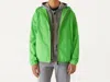 K-way Le Vrai 3.0 Claude Rain Jacket In Green Fluo In Multi