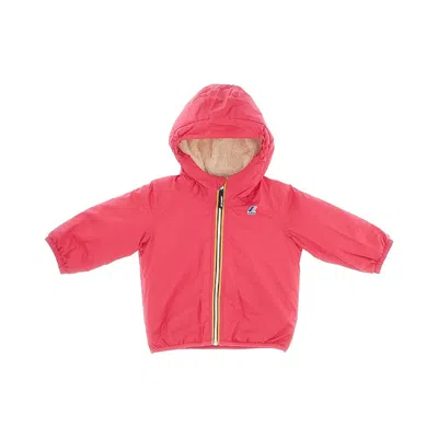 K-way Kids' Lily Reversible Hooded Jacket In Pink