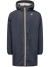 K-way Le Vrai 3.0 Eiffel Coat In Blue