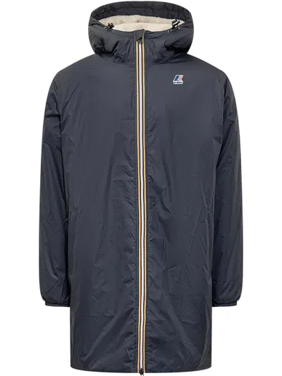 K-way Le Vrai 3.0 Eiffel Coat In Blue