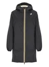 K-way Le Vrai 3.0 Eiffel Orsetto Padded Coat In Black