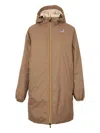 K-way Le Vrai 3.0 Eiffel Raincoat In Brown