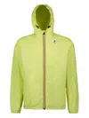 K-way Le Vrai 3.0 Claude In Yellow Soleil In Green