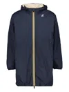 K-way Le Vrai 3.0 Hooded Parka In Blue