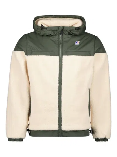 K-way Le Vrai 3.0 Jildaz Orsetto Sherpa-panelled Hooded Jacket In Multi