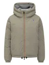 K-way Le Vrai 4.0 Albine Hooded Jacket In Gray