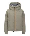 K-way Le Vrai 4.0 Albine Hooded Jacket In Neutral