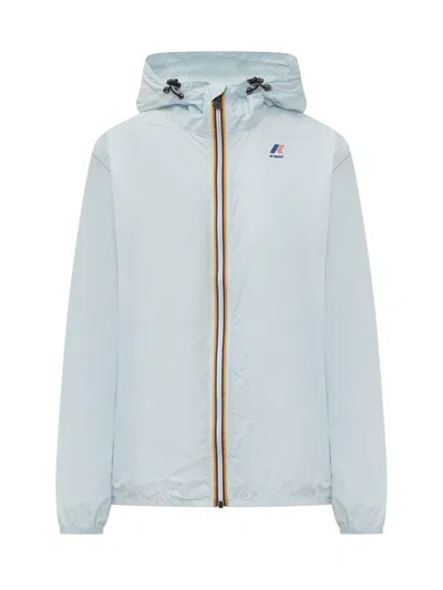 K-way Le Vrai 4.0 Claude Hooded Jacket In Blue