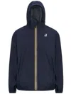 K-way Le Vrai 4.0 Claude Water Repellent Jacket In Blue