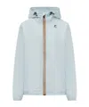 K-way White Folding Waterproof Jacket Le Vrai 4.0 Claude In Blue