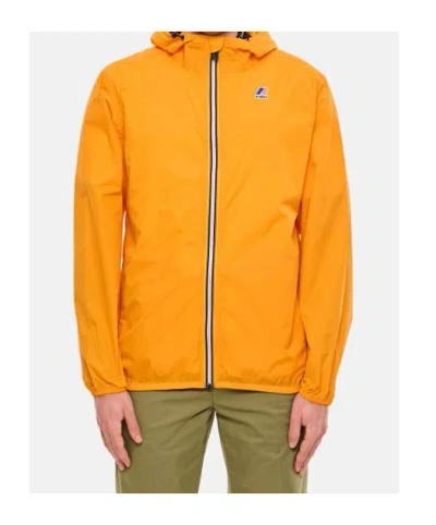 K-way Le Vrai Hooded Jacket Lightweight Design In Orange