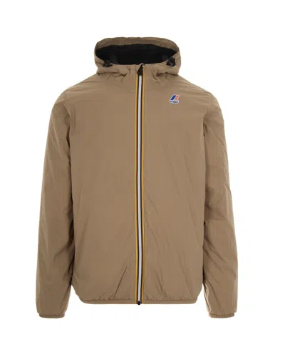 K-way Le Vrai 4.0 Claude Warm Beige Jacket In Brown