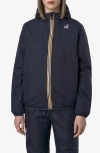 K-way Le Vrai 4.0 Claude Warm Water Repellent Jacket In Blue Deep Cobalt