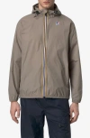 K-way Le Vrai 4.0 Claude Water Repellent Jacket In Beige Taupe