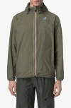 K-way Le Vrai 4.0 Claude Water Repellent Jacket In Green Lichen