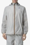 K-way Le Vrai 4.0 Claude Water Repellent Jacket In Light Grey