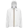K-way Hooded Long-sleeved Zipper Casual Jacket In White