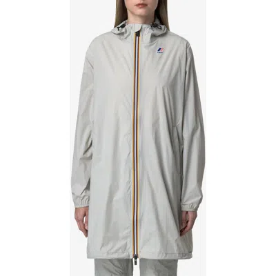 K-way Le Vrai 4.0 Eiffel East Water Repellent Raincoat In Ivory/cream Beige