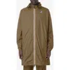 K-way Le Vrai 4.0 Eiffel East Water Repellent Raincoat In Green