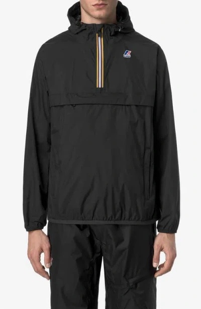 K-way Le Vrai 4.0 Leon Water Repellent Anorak In Black