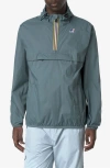 K-way Le Vrai 4.0 Leon Water Repellent Anorak In Green Iron