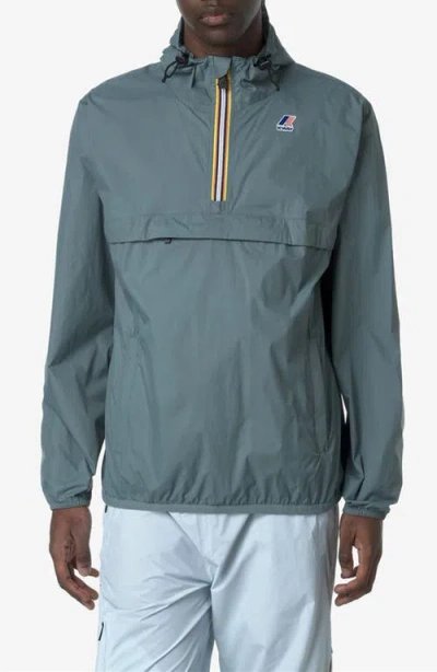 K-way Le Vrai 4.0 Leon Water Repellent Anorak In Green Iron
