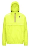 K-way Le Vrai 4.0 Leon Water Repellent Anorak In Yellow Soleil
