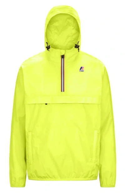 K-way Le Vrai 4.0 Leon Water Repellent Anorak In Yellow Soleil