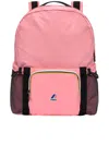 K-way Zip Pocket Backpack In Pink