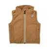 K-way Logo-print Gilet In Beige