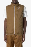 K-way Le Vrai 4.0 Rouland Warm Water Repellent Vest In Brown Corda