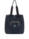 K-way Le Vrai 4.0 Victorine Drawstring Pocket Tote Bag In Blue