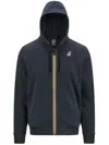 K-way Le Vrai Arnel Poly Cotton Clothing In Blue