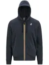 K-way Le Vrai Arnel Poly Cotton Clothing In Blue