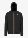K-way Long-sleeved Zipper Sweater In Nero