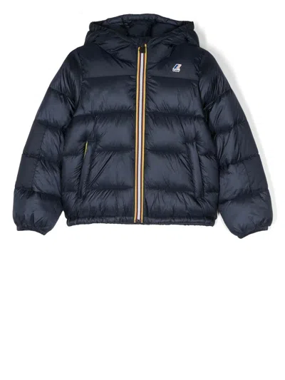 K-way Kids' Le Vrai Claude 3.0 Padded Jacket In 蓝色