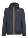 K-way K Way Le Vrai Claude 3.0 Warm Black Waterproof Jacket In Dark Blue