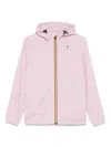 K-way Pink 'le Vrai Claude' Jacket In Pink
