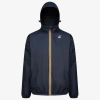 K-way Long-sleeved Casual Jacket In Blu