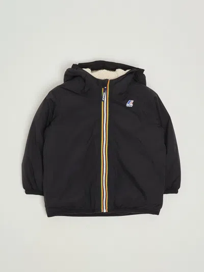 K-way Kids' Le Vrai Claudine Orsetto Jacket In Black