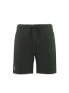 K-way Le Vrai Dorian Poly Cotton Shorts In Green Blackish