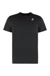 K-way T-shirt With Logo In Technical Fabric