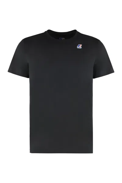 K-way Le Vrai Edouard Cotton Crew-neck T-shirt In Usy