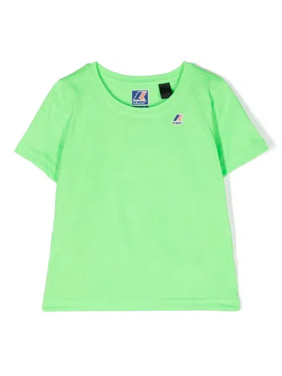 K-way Kids' Le Vrai Edouard T-shirt In Green